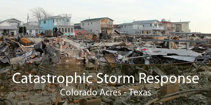 Catastrophic Storm Response Colorado Acres - Texas
