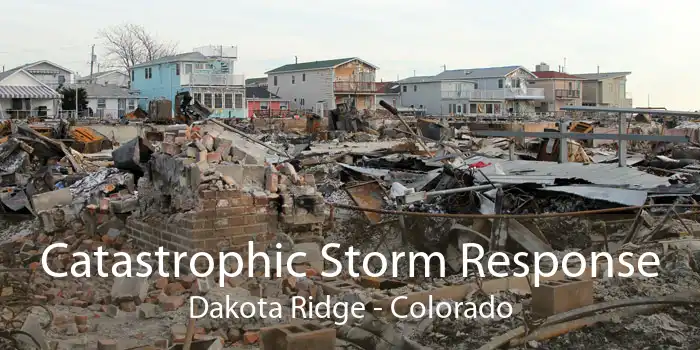 Catastrophic Storm Response Dakota Ridge - Colorado