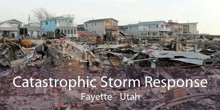 Catastrophic Storm Response Fayette - Utah