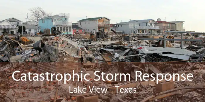 Catastrophic Storm Response Lake View - Texas