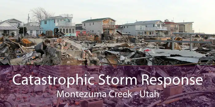 Catastrophic Storm Response Montezuma Creek - Utah