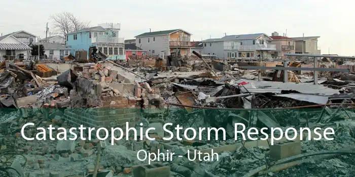 Catastrophic Storm Response Ophir - Utah