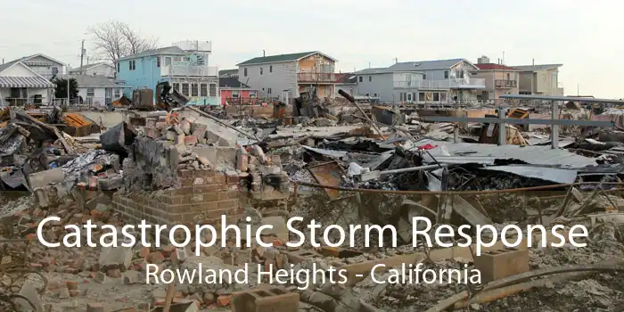 Catastrophic Storm Response Rowland Heights - California