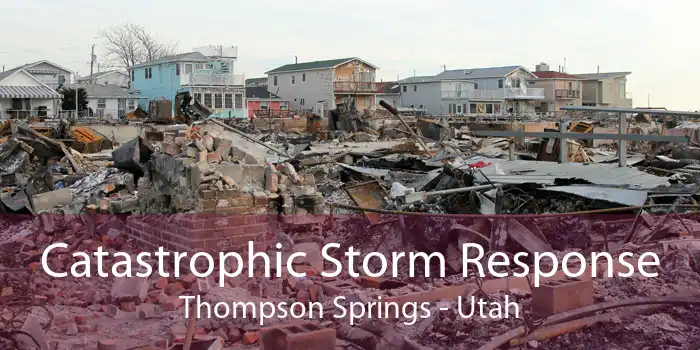 Catastrophic Storm Response Thompson Springs - Utah