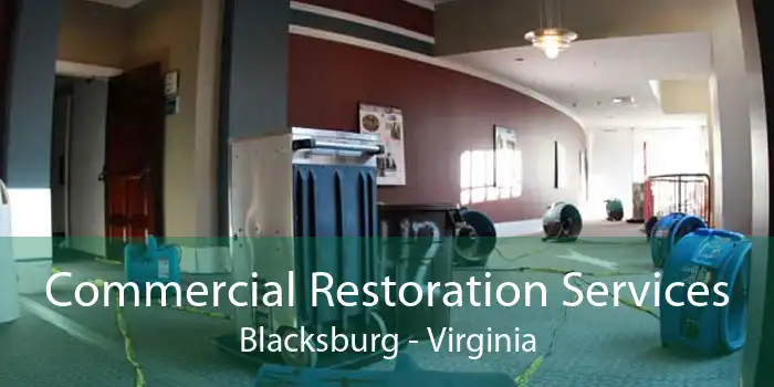 Commercial Restoration Services Blacksburg - Virginia