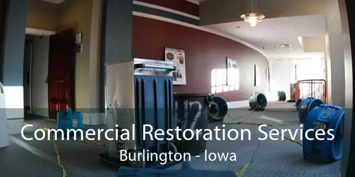 Commercial Restoration Services Burlington - Iowa
