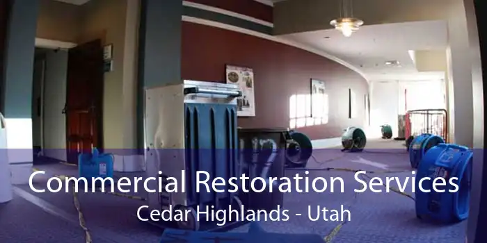 Commercial Restoration Services Cedar Highlands - Utah