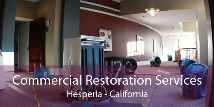 Commercial Restoration Services Hesperia - California