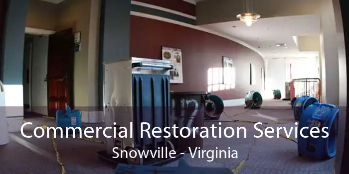 Commercial Restoration Services Snowville - Virginia