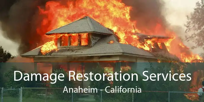 Damage Restoration Services Anaheim - California