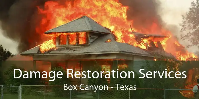 Damage Restoration Services Box Canyon - Texas