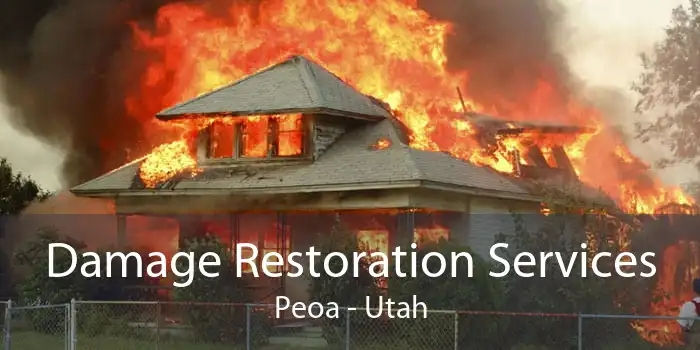 Damage Restoration Services Peoa - Utah