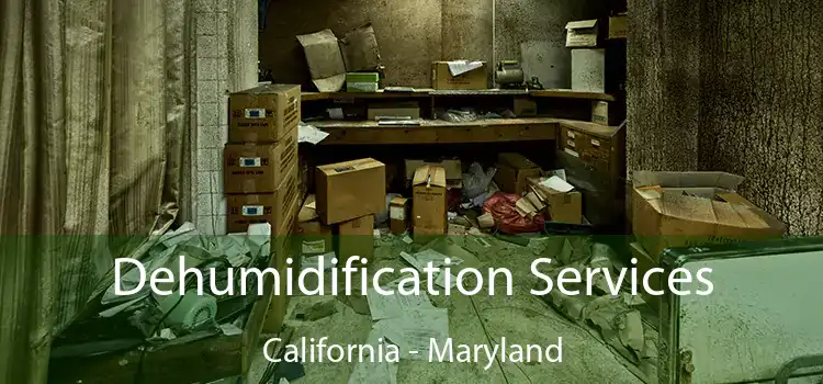 Dehumidification Services California - Maryland