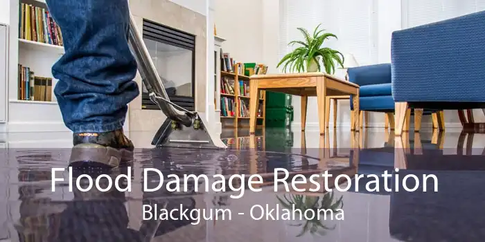 Flood Damage Restoration Blackgum - Oklahoma