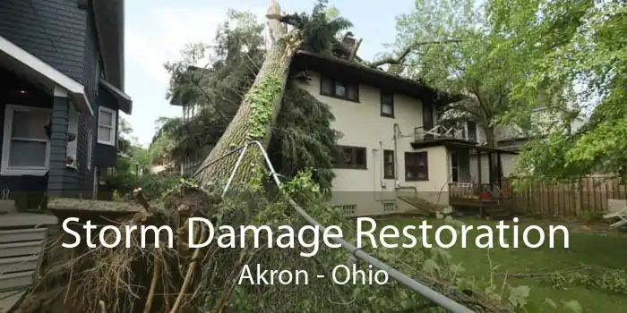 Storm Damage Restoration Akron - Ohio
