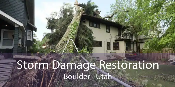 Storm Damage Restoration Boulder - Utah