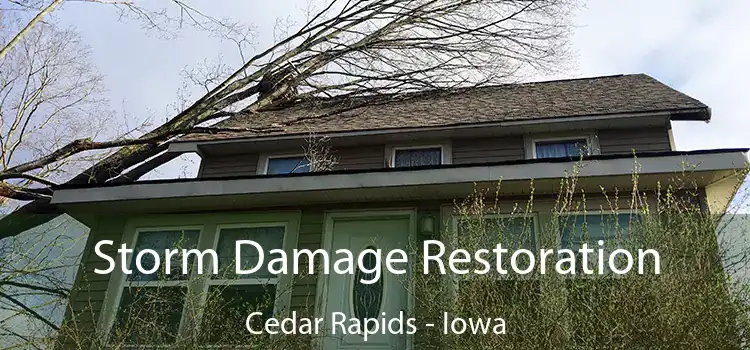 Storm Damage Restoration Cedar Rapids - Iowa