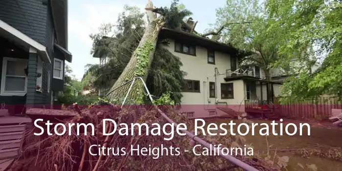 Storm Damage Restoration Citrus Heights - California