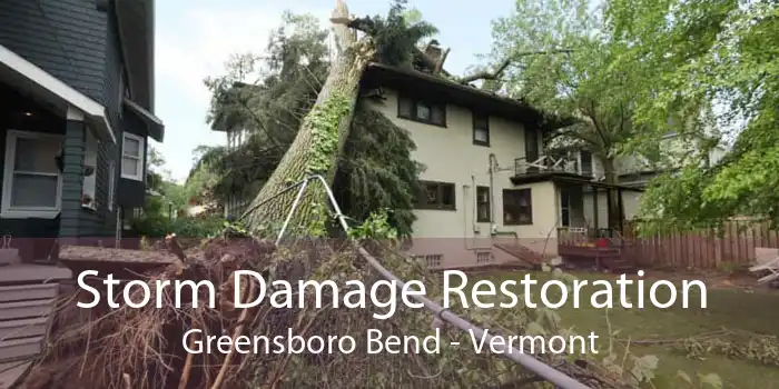 Storm Damage Restoration Greensboro Bend - Vermont