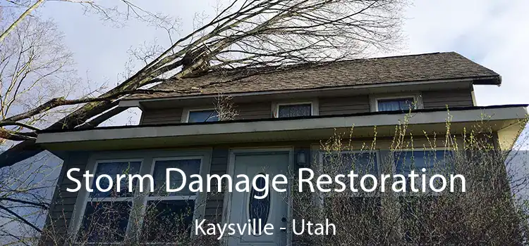 Storm Damage Restoration Kaysville - Utah