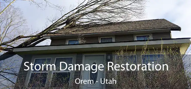 Storm Damage Restoration Orem - Utah