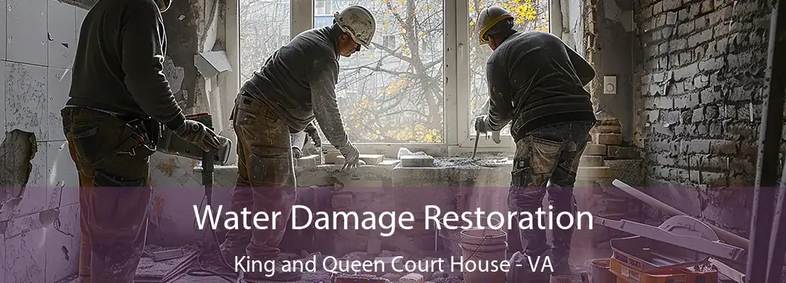 Water Damage Restoration King and Queen Court House - VA