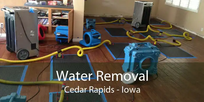 Water Removal Cedar Rapids - Iowa