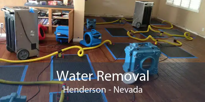 Water Removal Henderson - Nevada