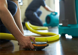 water damage restoration contractor in Albee, SD